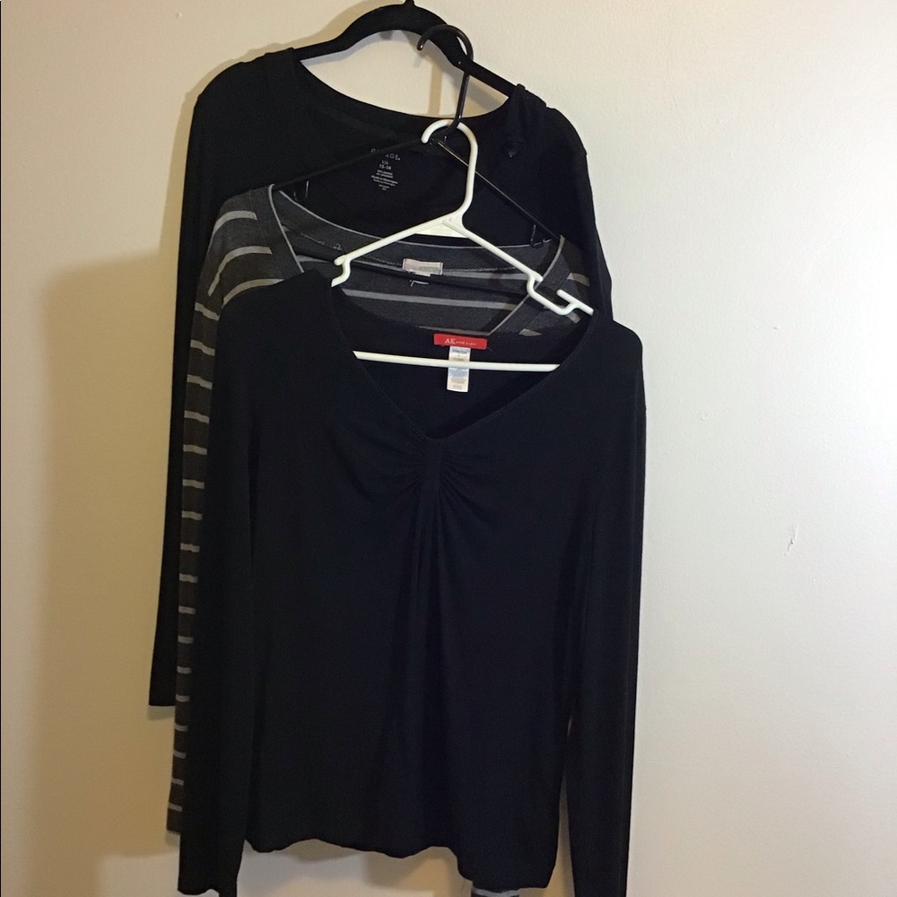 3 large long sleeve tees bundle